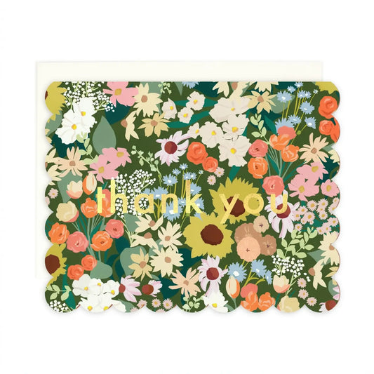 Flower Market Scallop Card