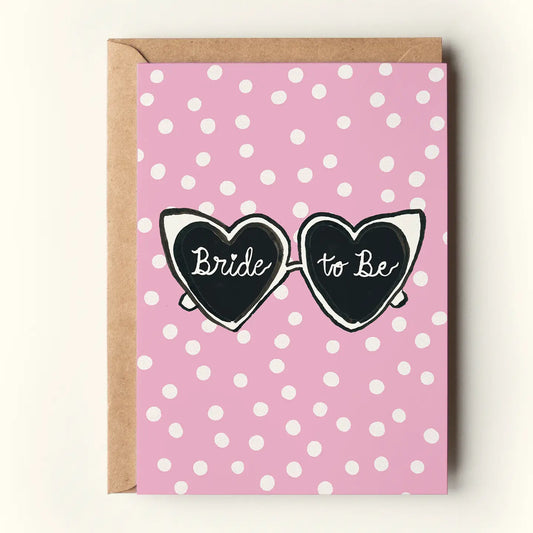 Bride To Be Heart Sunnies Card
