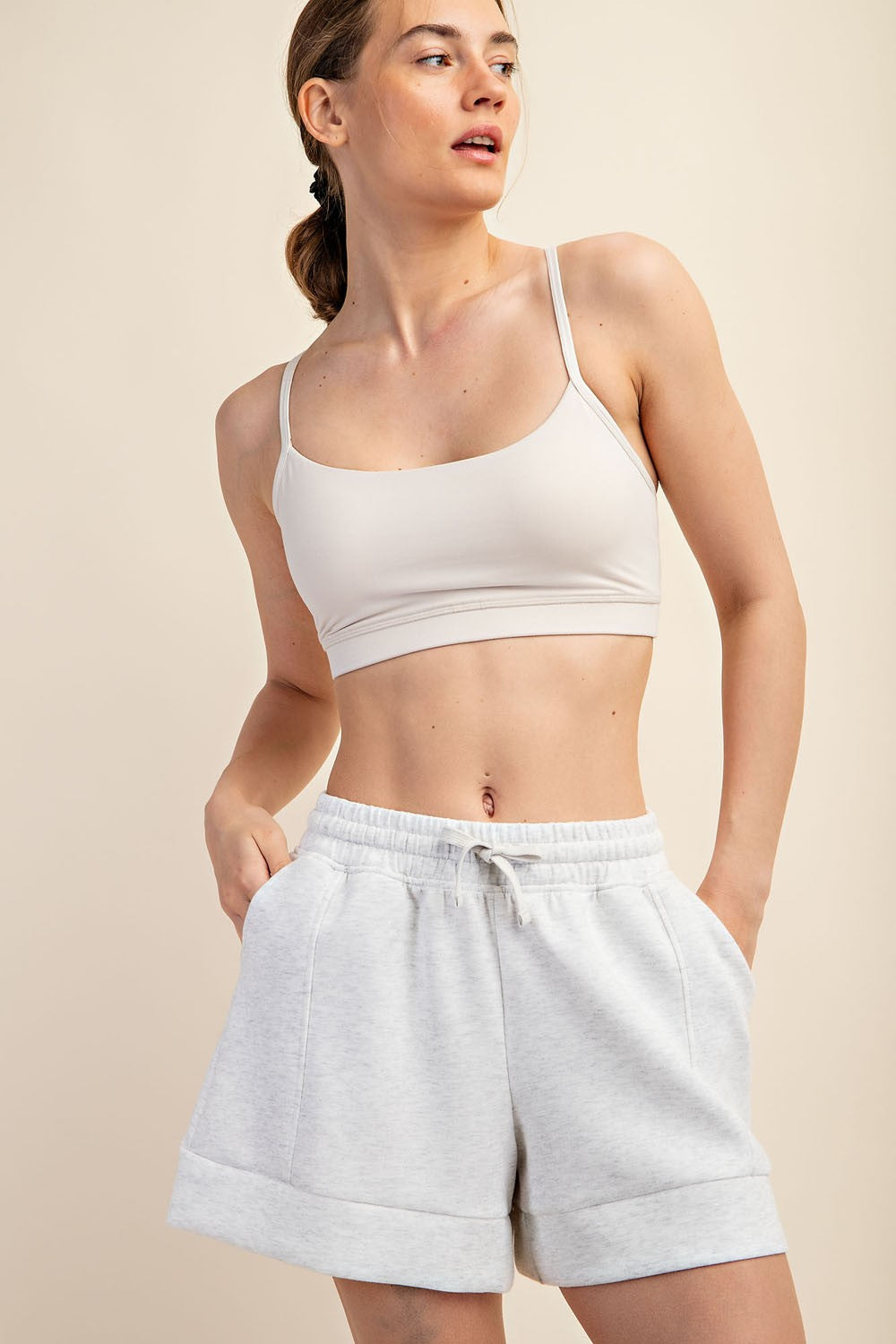 Modal Scuba Casual Short Grey