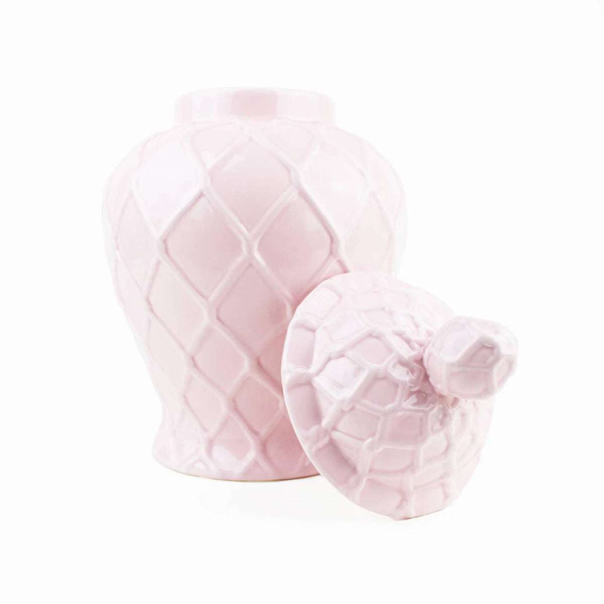 Extra Large Pink Textured Jar