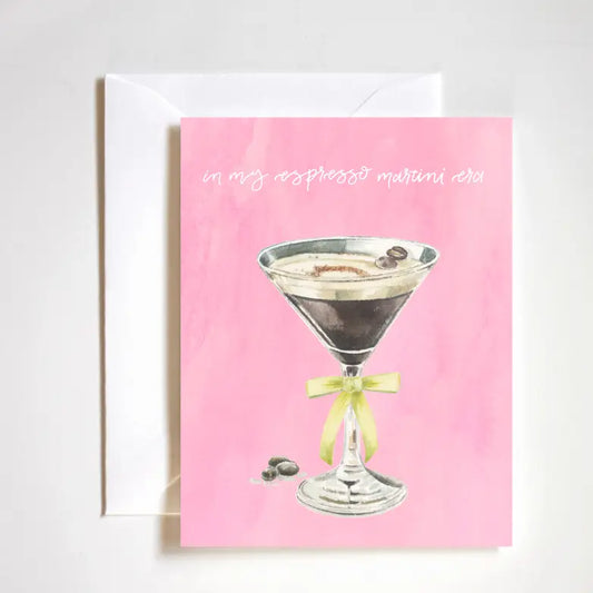 Espresso Martini Birthday Era Card