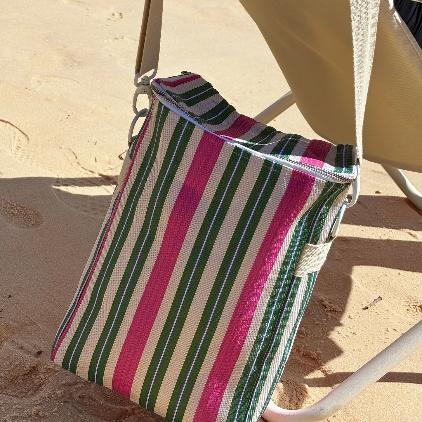 Nylon Drinks Cooler Bag Seagrass Green