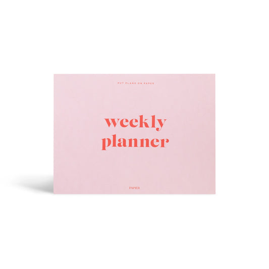 Undated Weekly Desk Planner