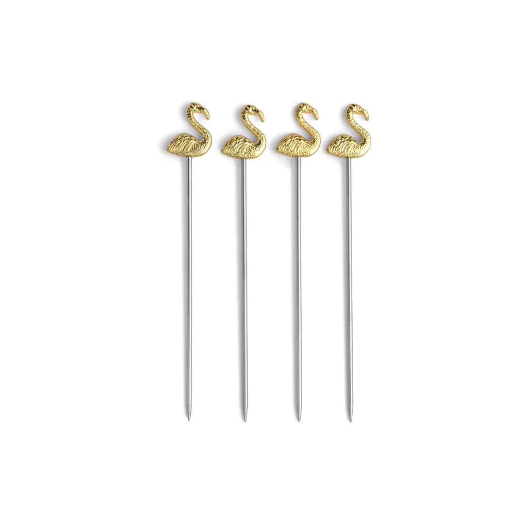 Lily Flamingo Cocktail Picks