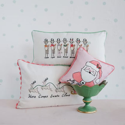Santa Clause Ric Rac Pillow