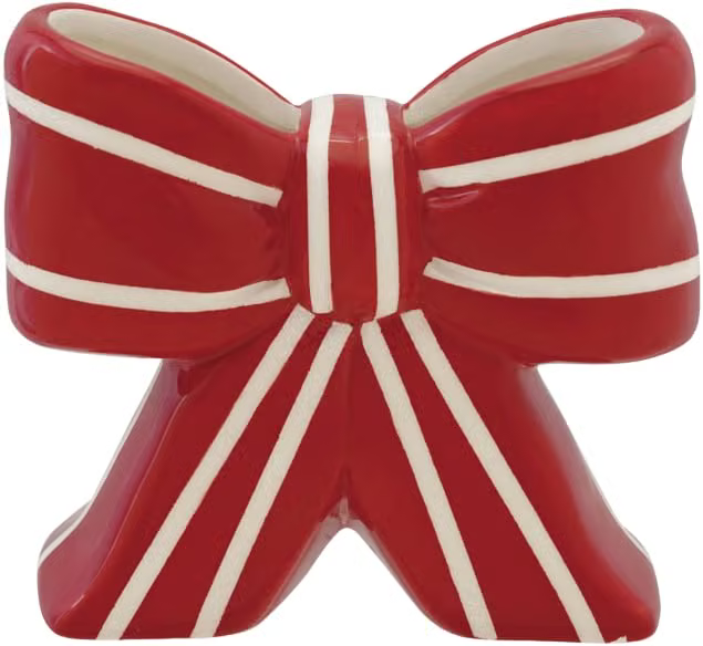 Stripe Bow Vase