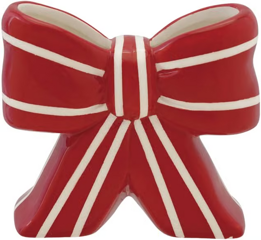 Stripe Bow Vase