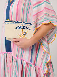 Poppy Zip Pouch Blue