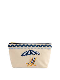 Poppy Zip Pouch Blue