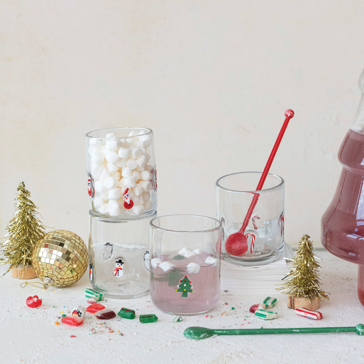 Holiday Drinking Glass