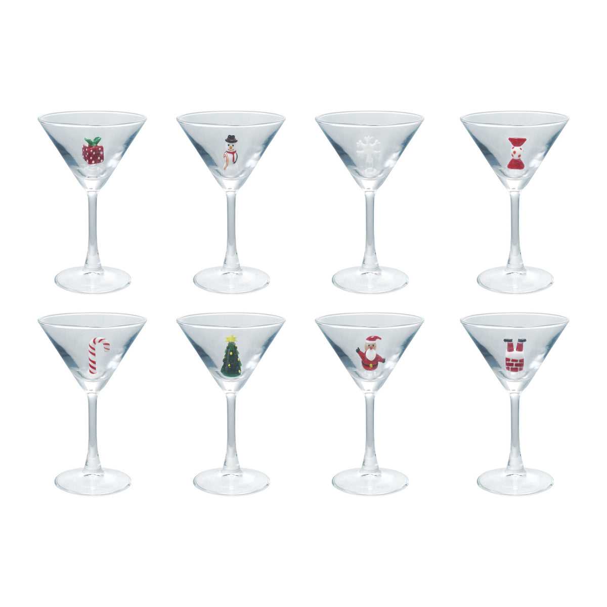 Holiday Figurine Martini Glass