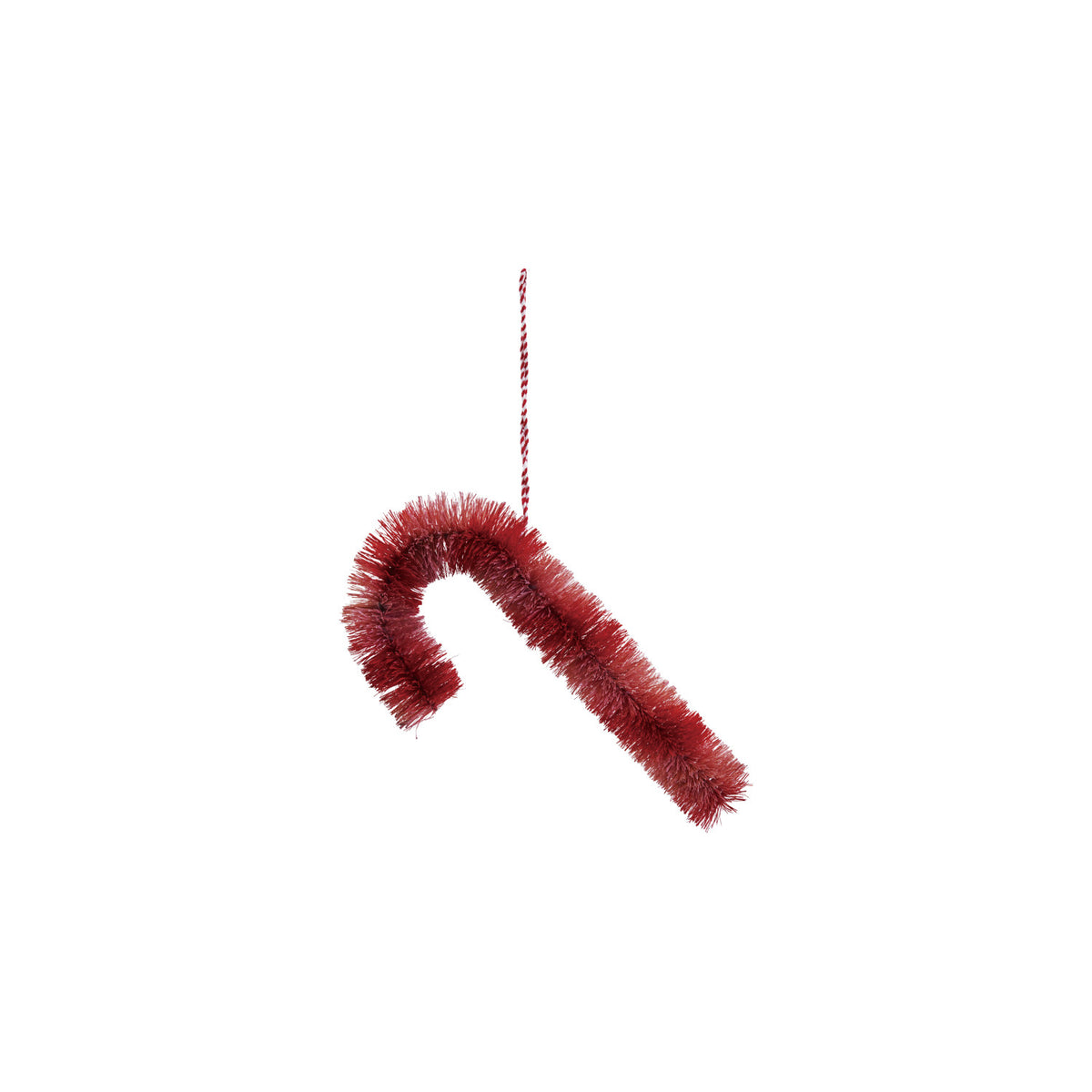 Bottle Brush Candy Cane Ornament