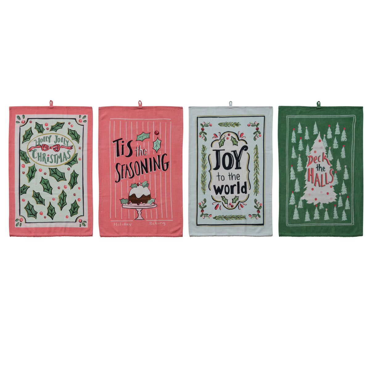 Holiday Printed Tea Towel