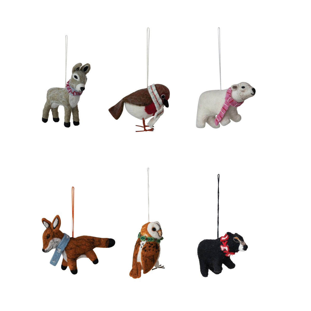 Wool Felt Animal Ornament