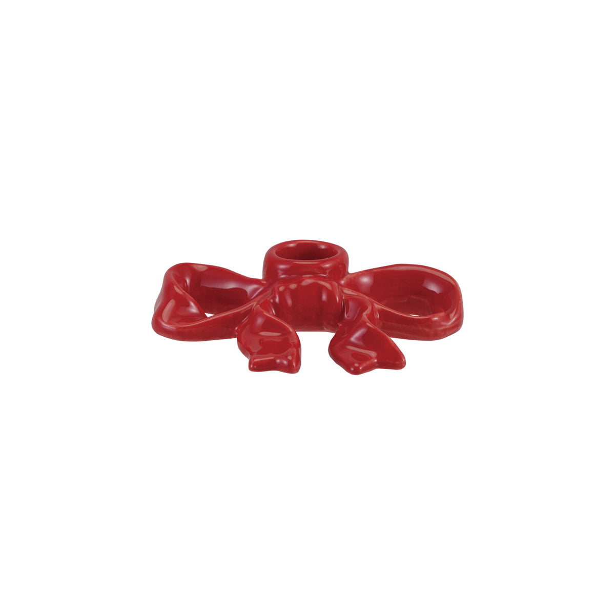 Red Bow Taper Holder