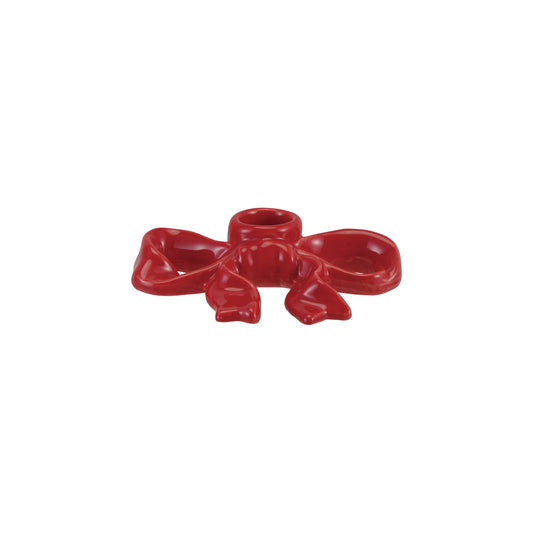 Red Bow Taper Holder
