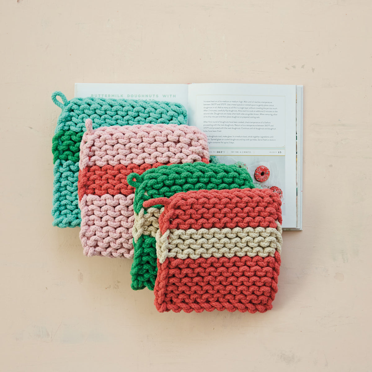 Crochet Stripe Pot Holder