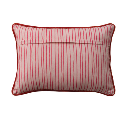 Bow Pattern Piping Pillow