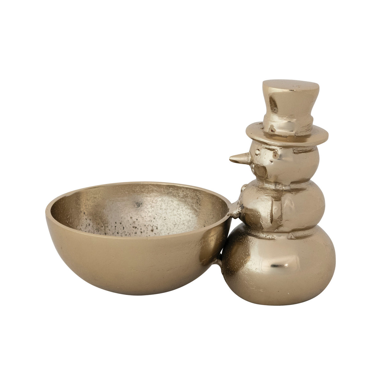 Cast Iron Snowman Bowl