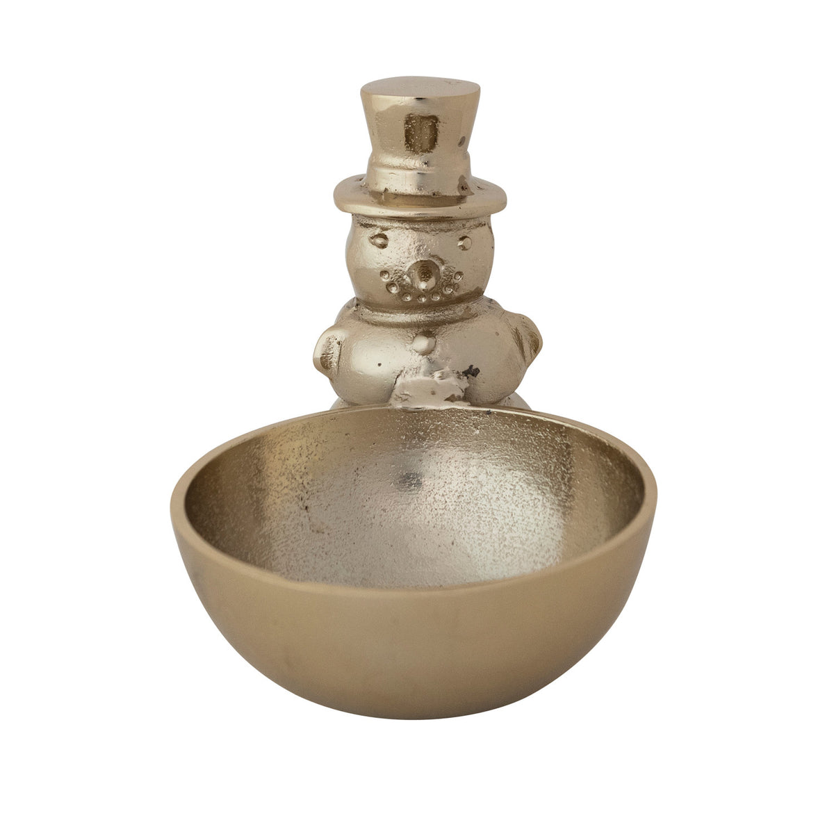 Cast Iron Snowman Bowl