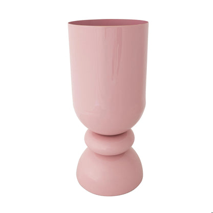 Pink Enamel Footed Vase