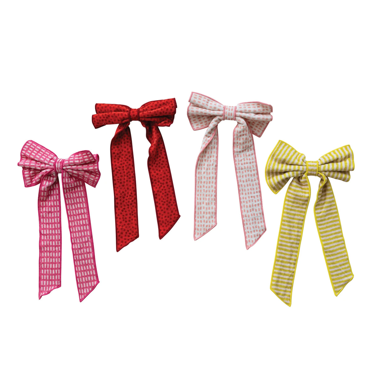 Velvet Clip On Bows