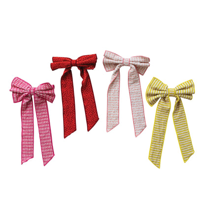 Velvet Clip On Bows