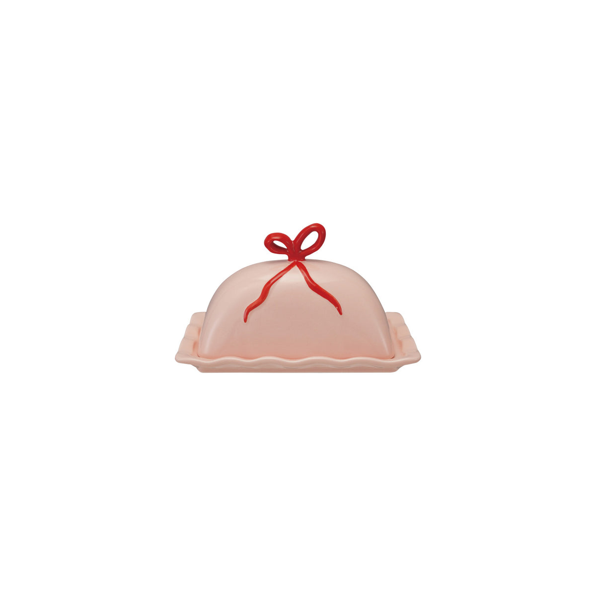 Scallop Butter Dish w/ Bow