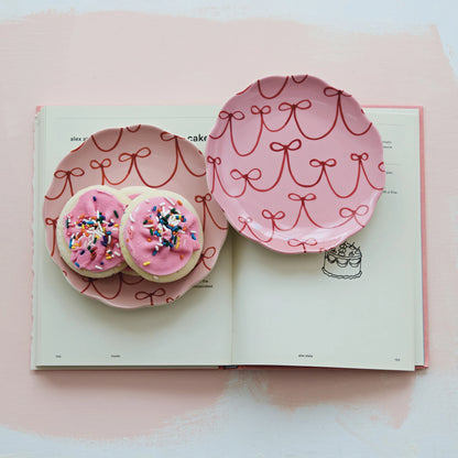 Stoneware Bow Plates