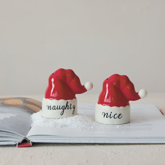 Naughty + Nice Salt n Pepper Set of 2