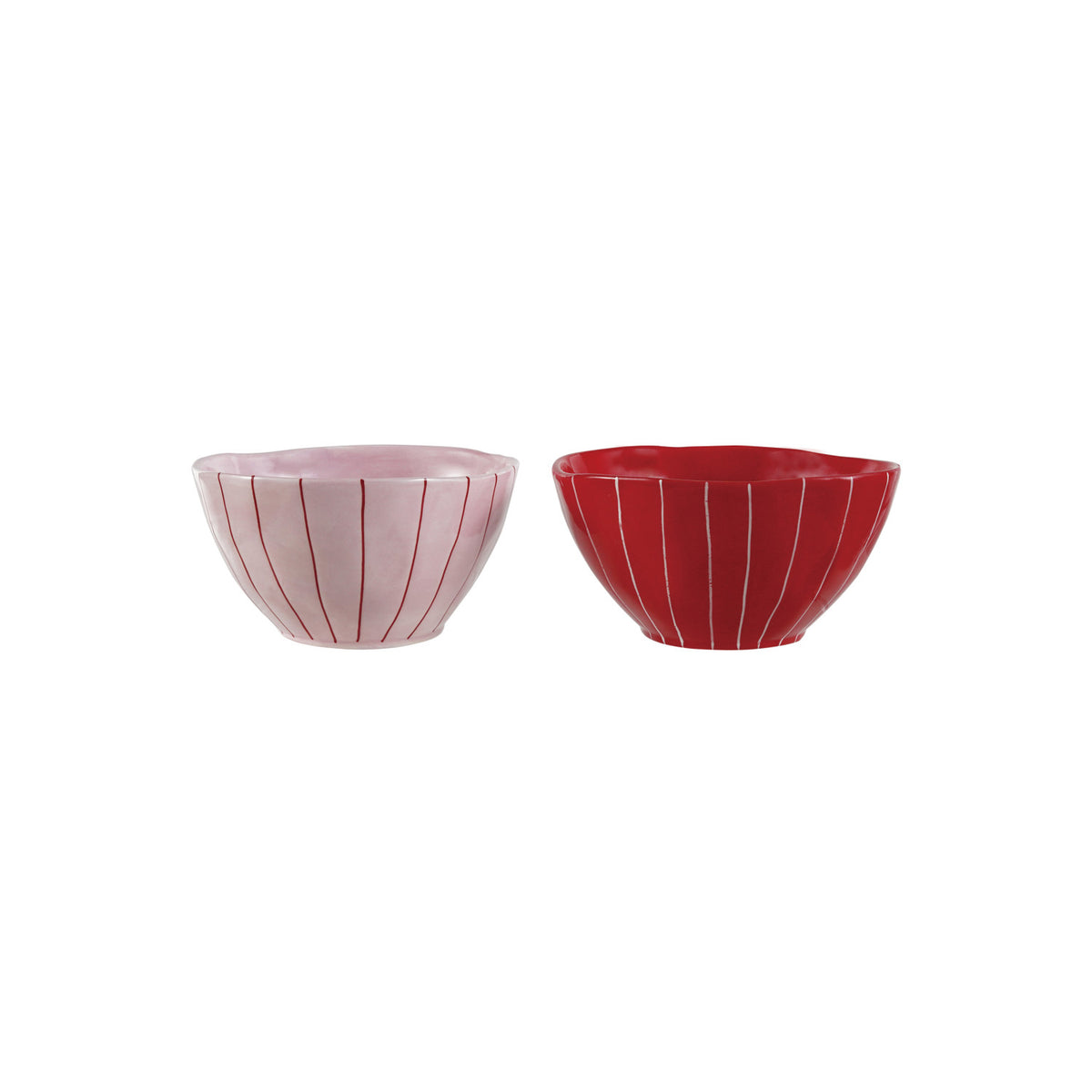 Stoneware Stripe Bowl