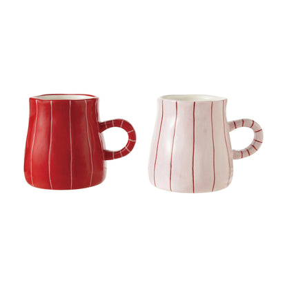 Hand Painted Stripe Mug