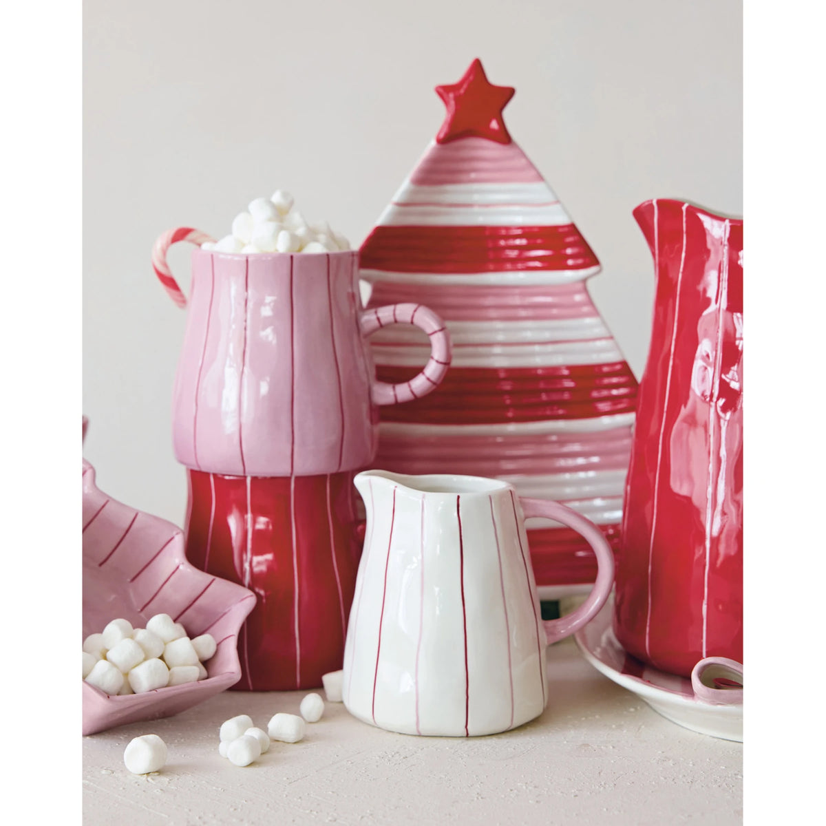 Hand Painted Stripe Mug