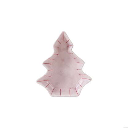 Pink Tree Stripe Dish