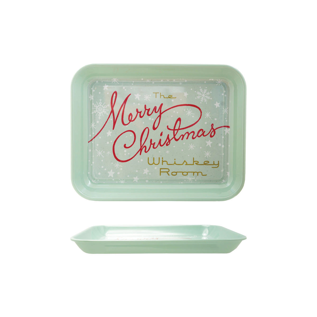 Merry Christmas Whiskey Room Tray