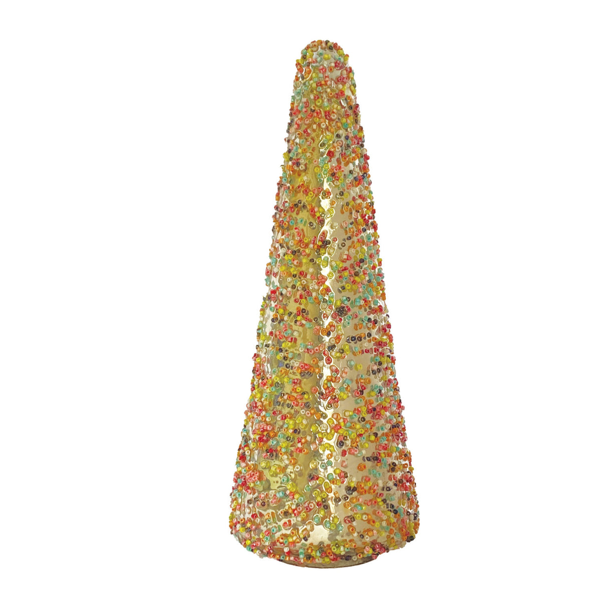 Mercury Glass Beaded Tree L