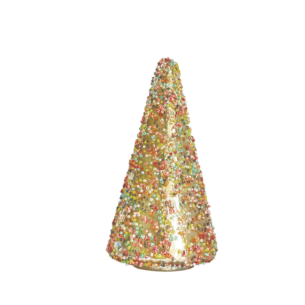 Mercury Glass Beaded Tree M