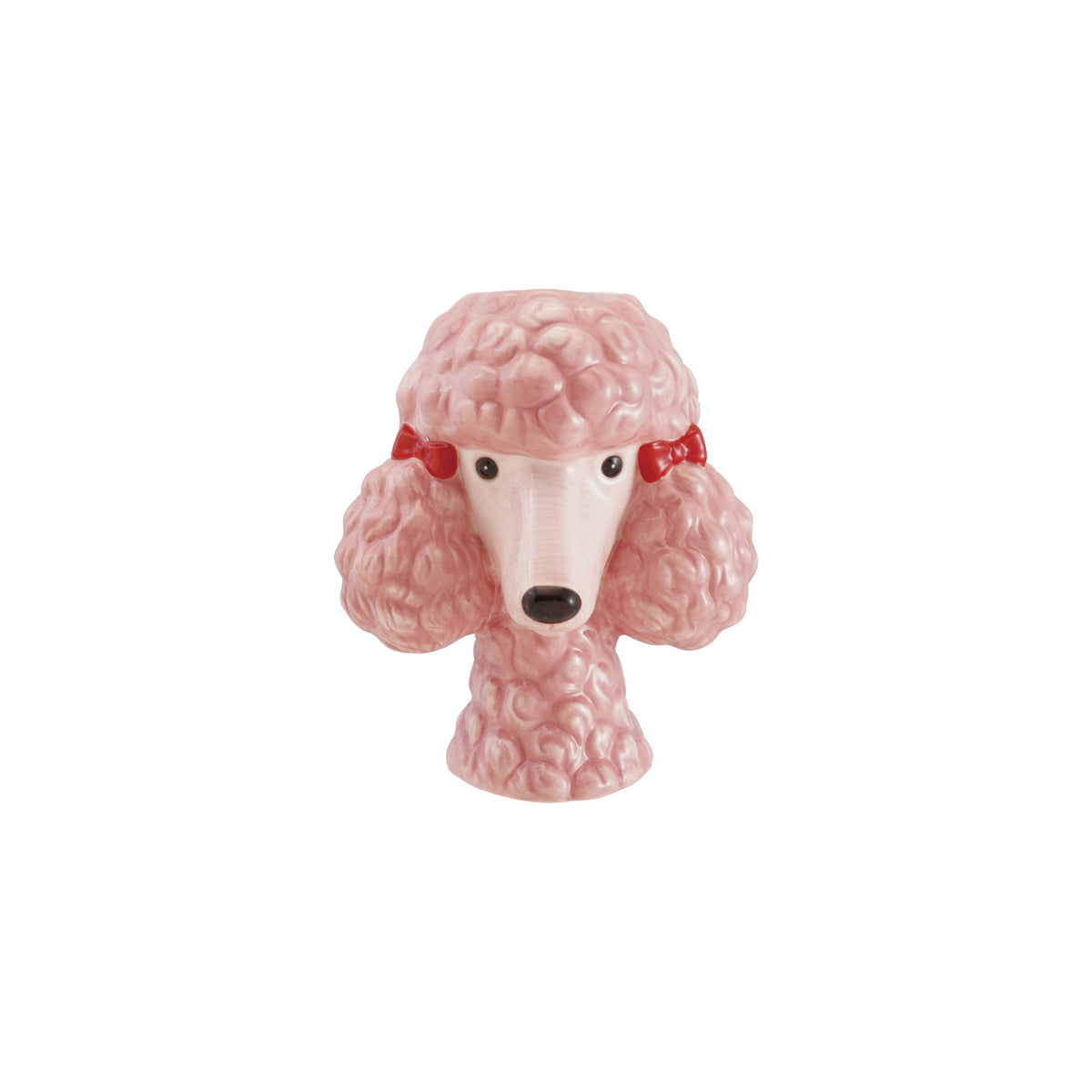 Pink Poodle Head Vase