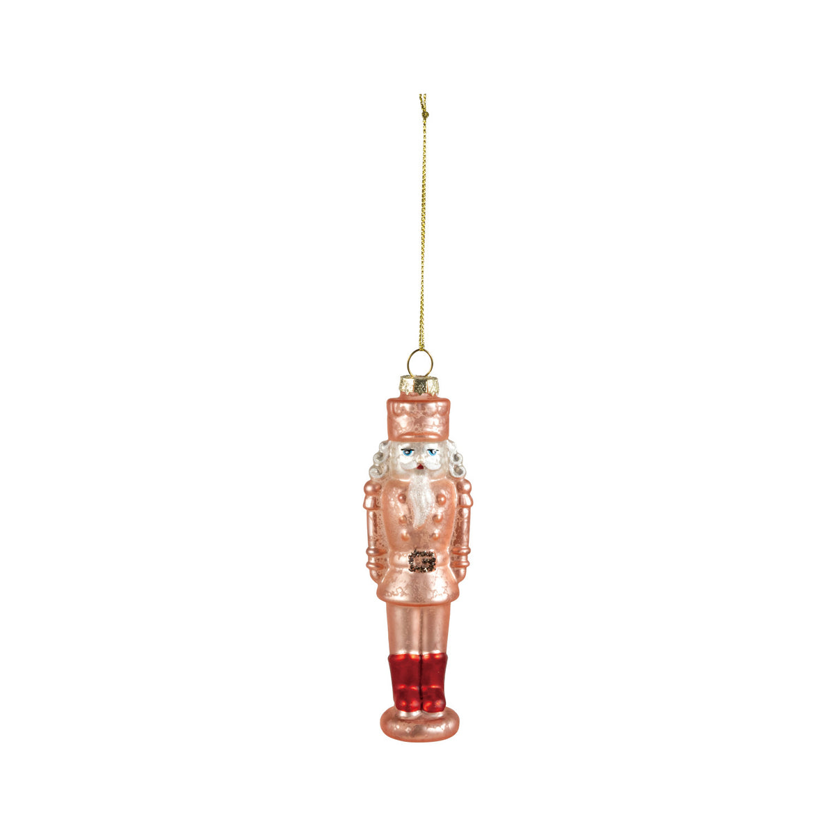 Glass Nutcracker Ornament