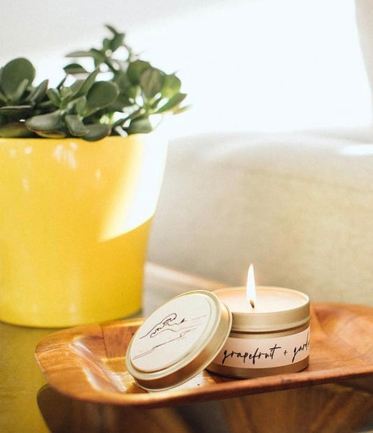 Golden Landscape Tin Candle - Clothe Boutique