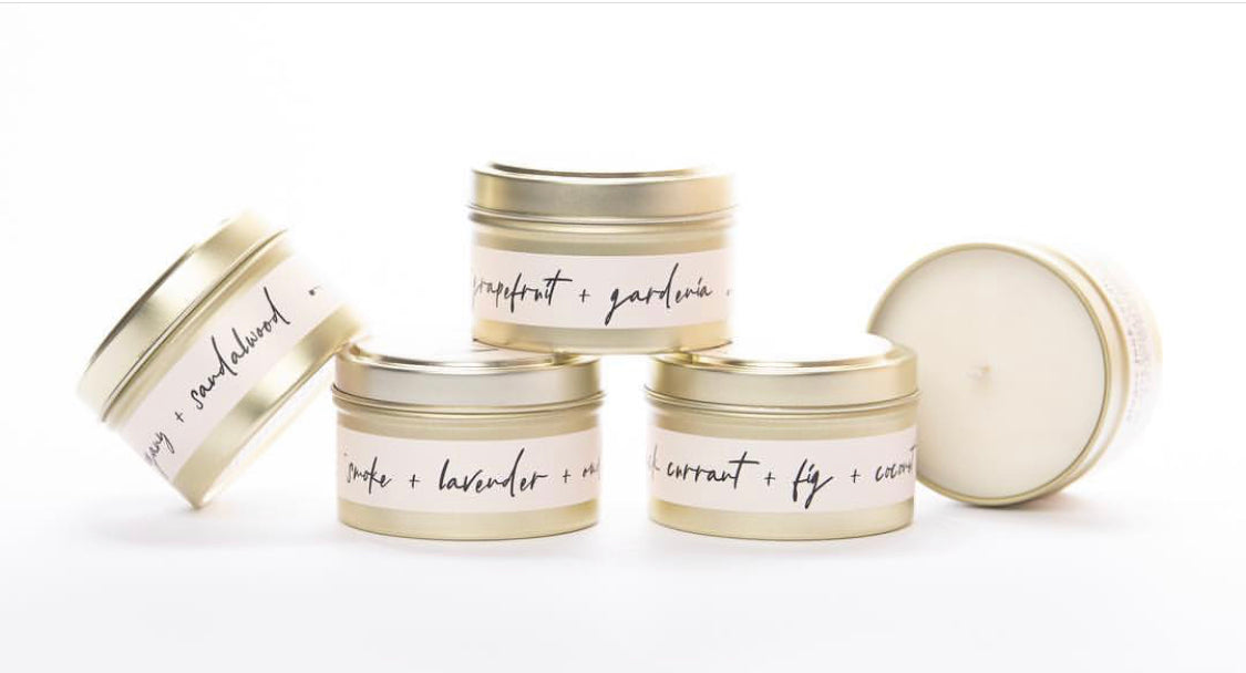 Golden Landscape Tin Candle - Clothe Boutique