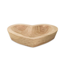 Load image into Gallery viewer, Wooden Heart Bowl - Clothe Boutique