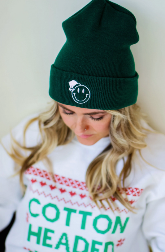 Santa Smiley Beanie - Clothe Boutique