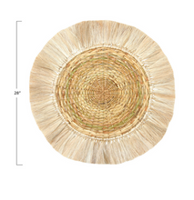 Load image into Gallery viewer, Round Woven Rattan Wall Decor