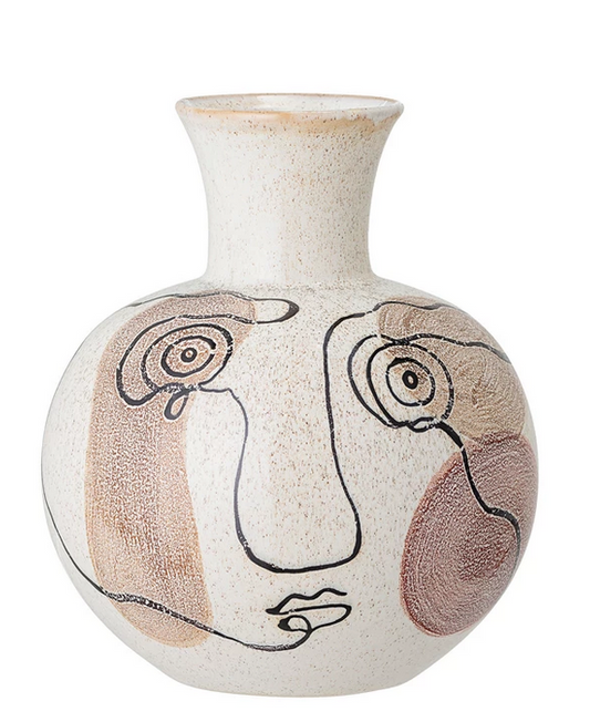 Face Stoneware Vase - Clothe Boutique