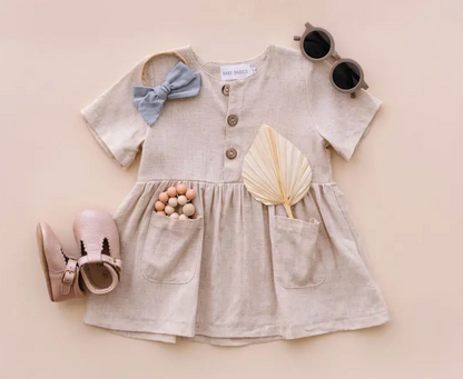 Linen Babydoll Dress