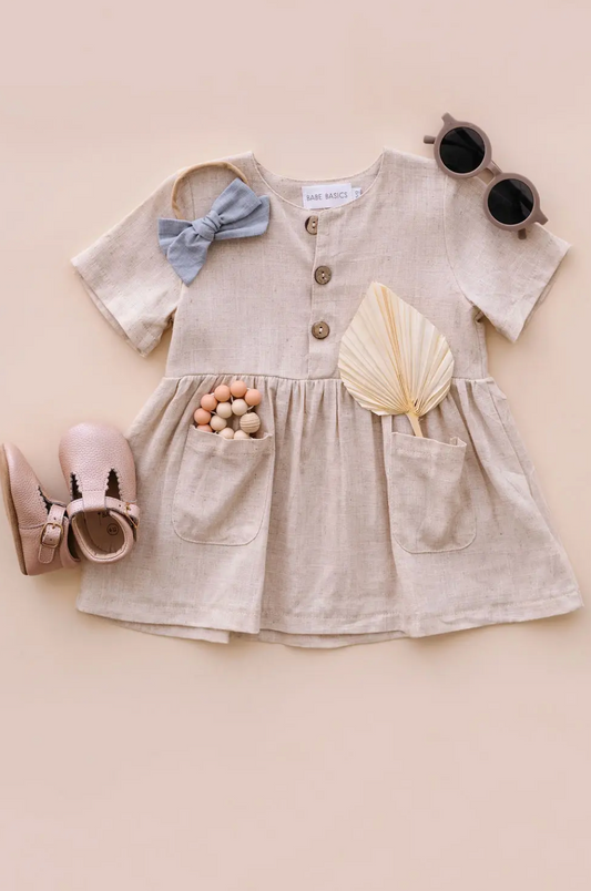 Linen Babydoll Dress - Clothe Boutique