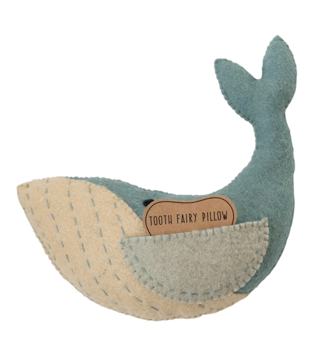 Tooth Fairy Pillow Whale - Clothe Boutique