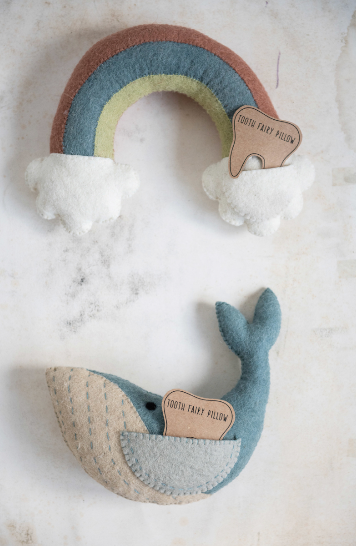 Tooth Fairy Pillow Whale - Clothe Boutique