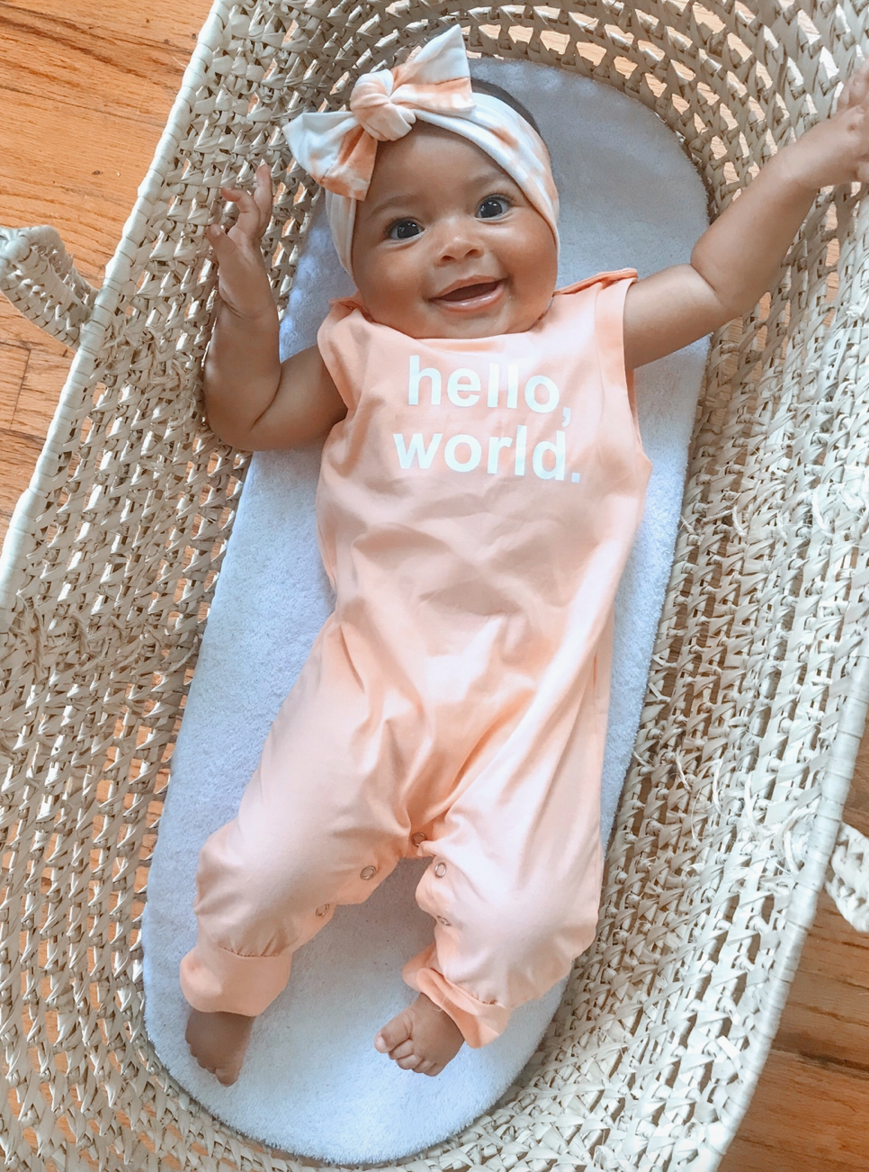 Hello World Snap Romper - Clothe Boutique